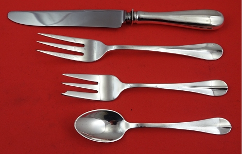 Regular 4-pc Setting availability based on stock listed below - Queen Anne by Tuttle - Sterling 